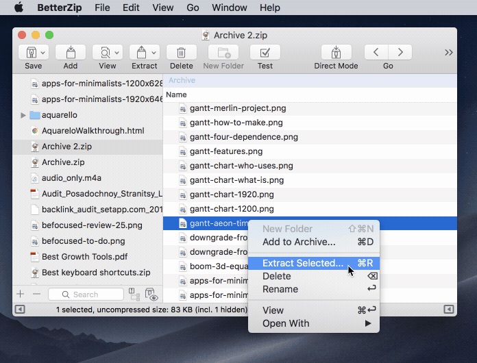 open a zip archive file on a mac for free